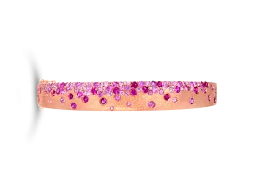 Ruby & Pink Sapphire Bangle Bracelet