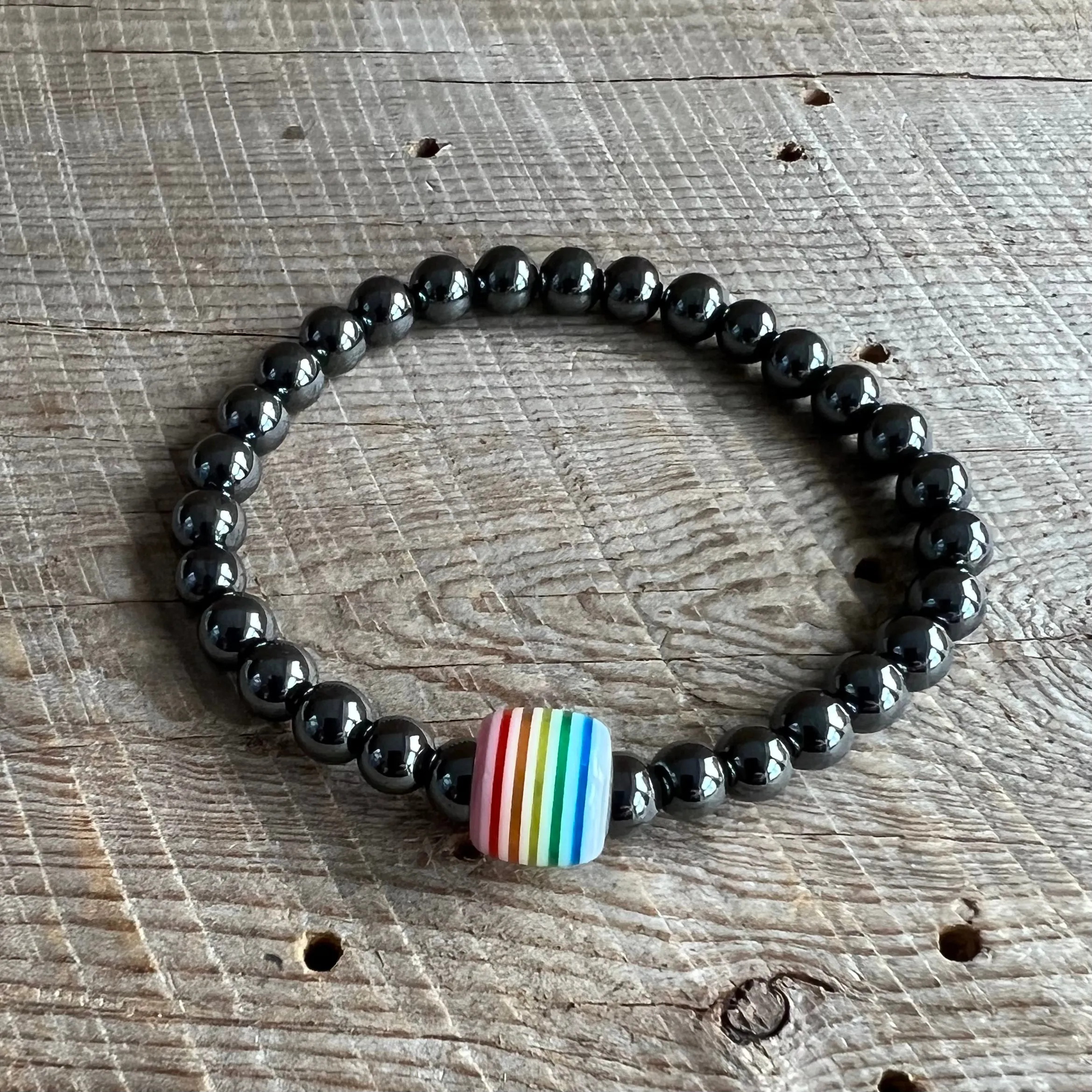 SariBlue® All Y’all Rainbow Hematite Bracelet