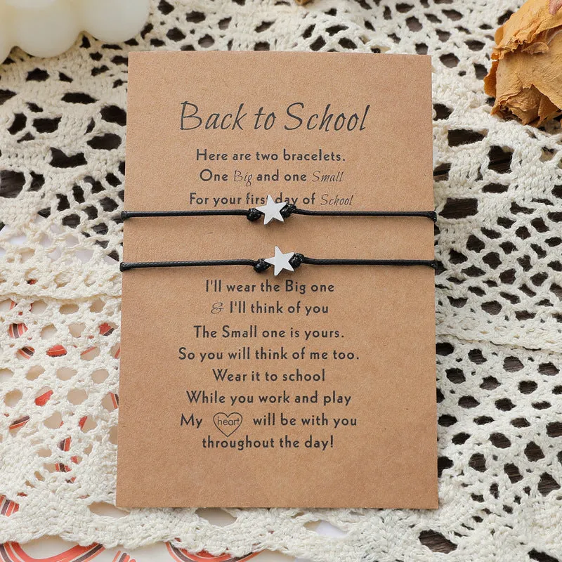 School Season Star Card Bracelet Personality