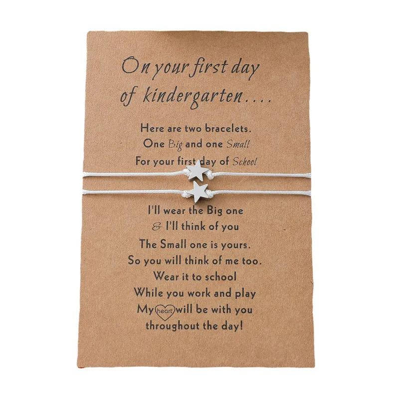 School Season Star Card Bracelet Personality