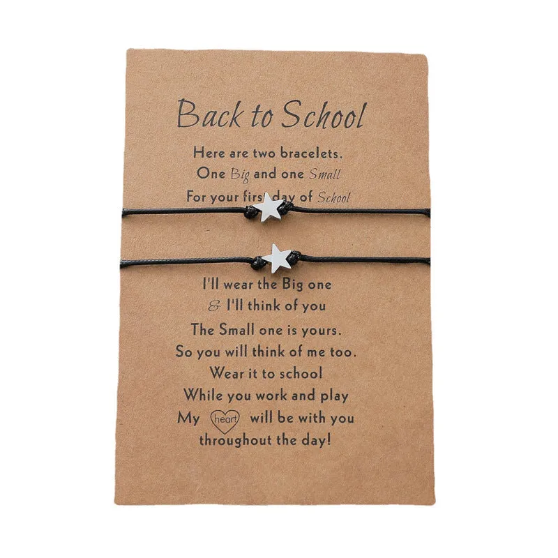 School Season Star Card Bracelet Personality