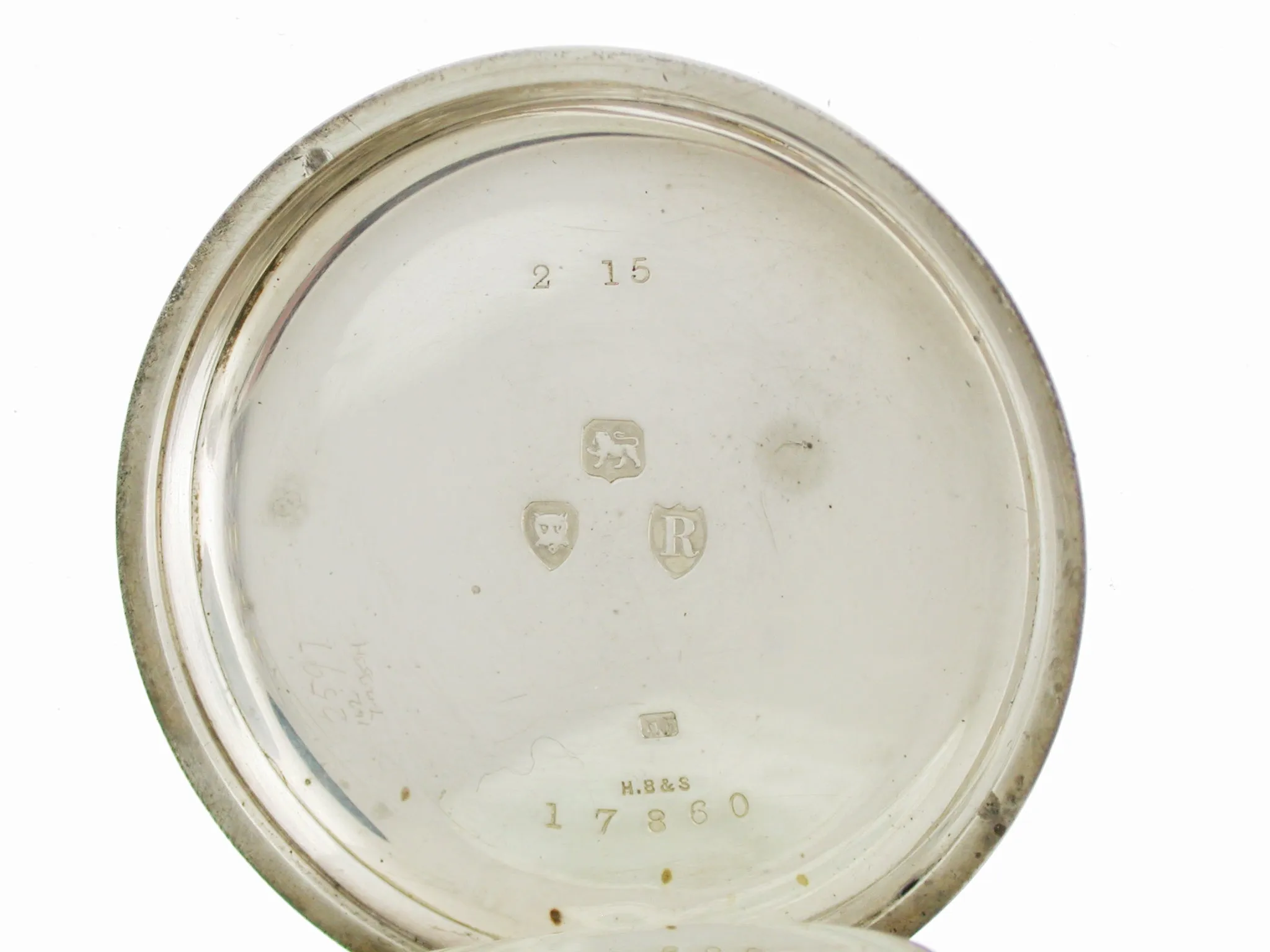 Silver Antique Open Face Pocket Watch London 1892