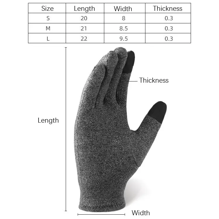 Sports Fitness Training Joint Protection Warm Gloves, Size: S(Grey)