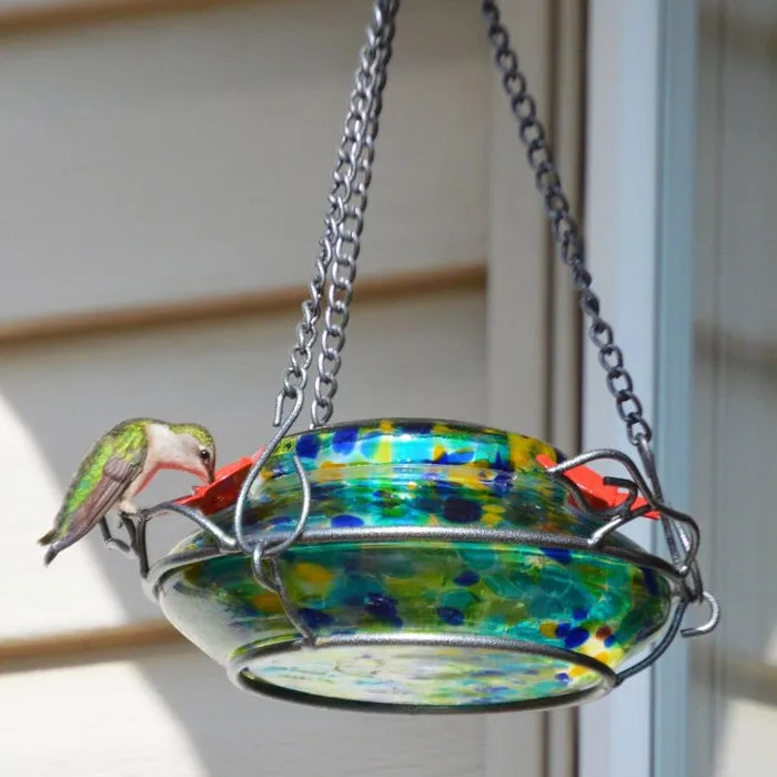 Spring Rain Illuminated Hummingbird Feeder