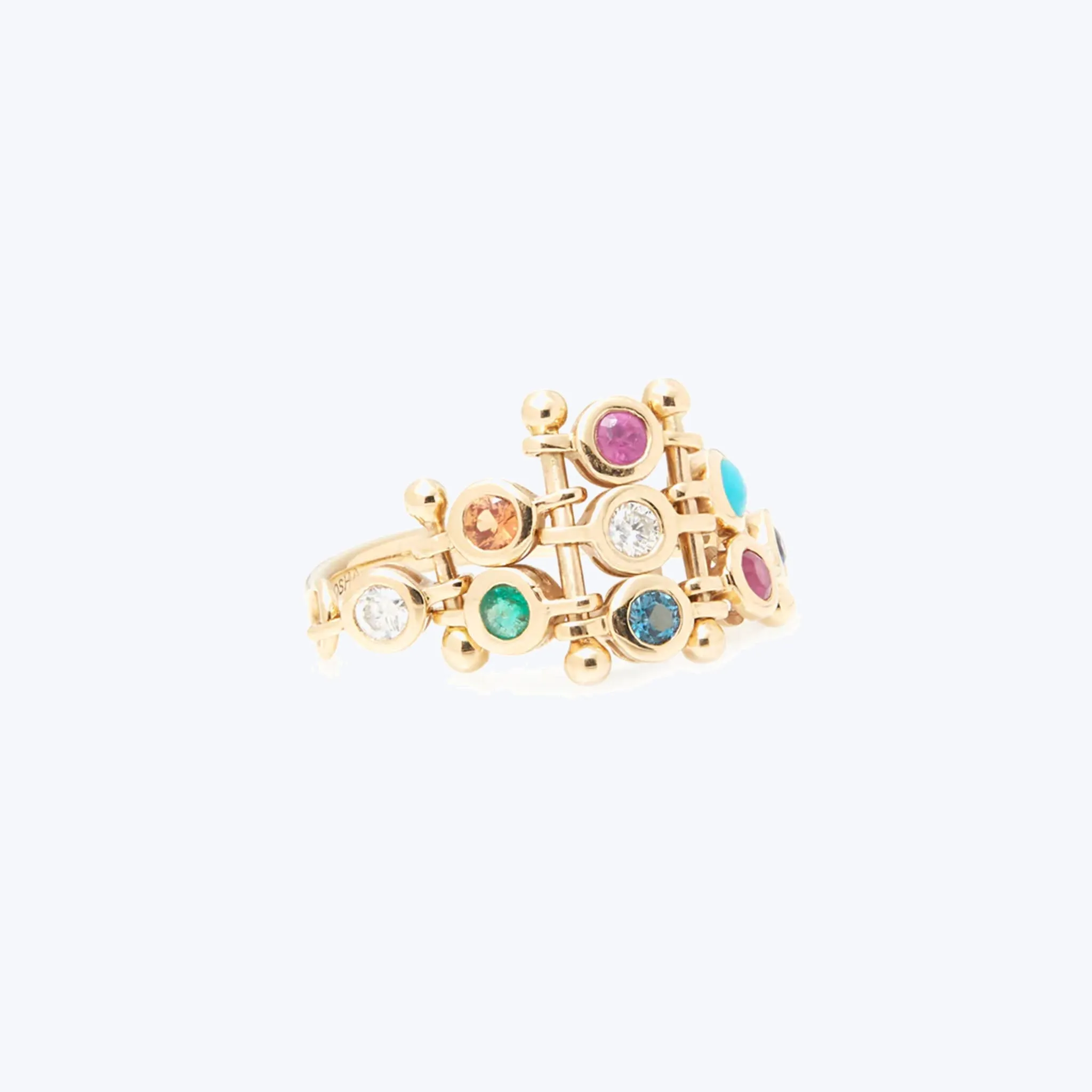 The Rainbow Gems Diadem Ring