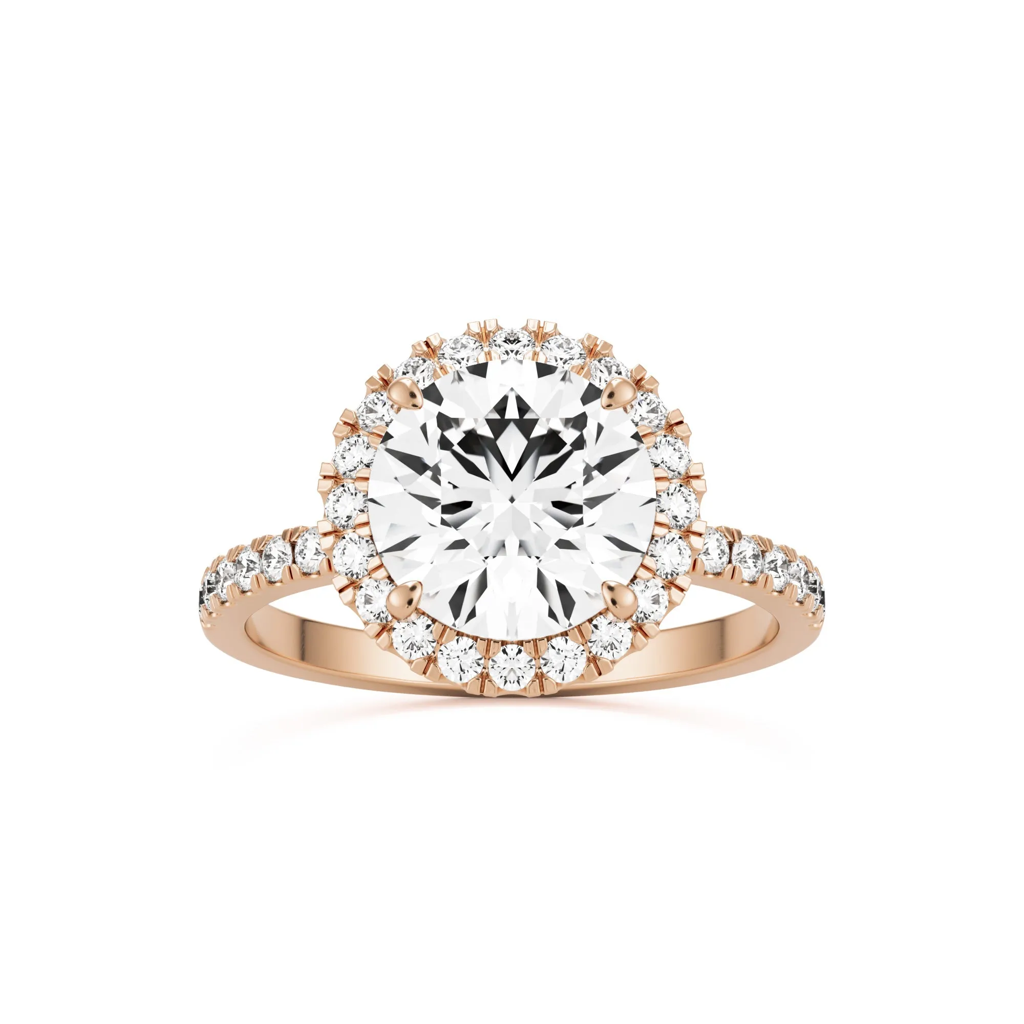 The Round Halo Pavé