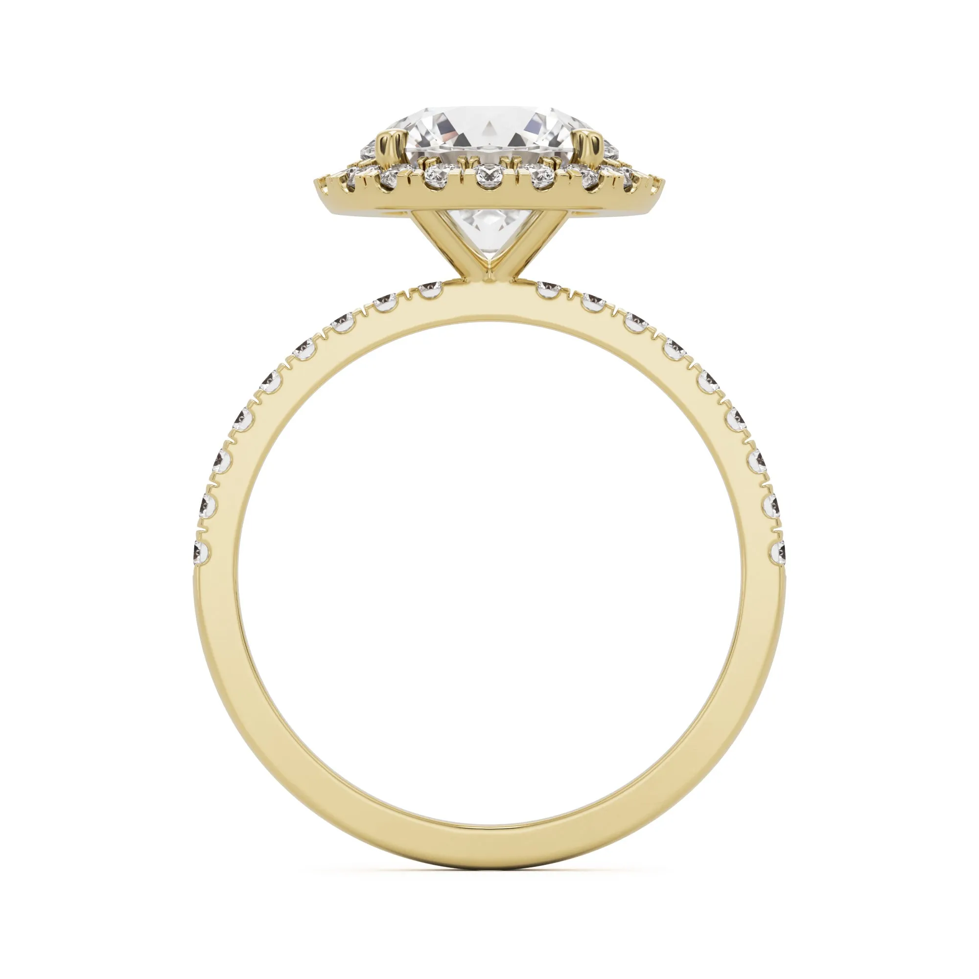The Round Halo Pavé