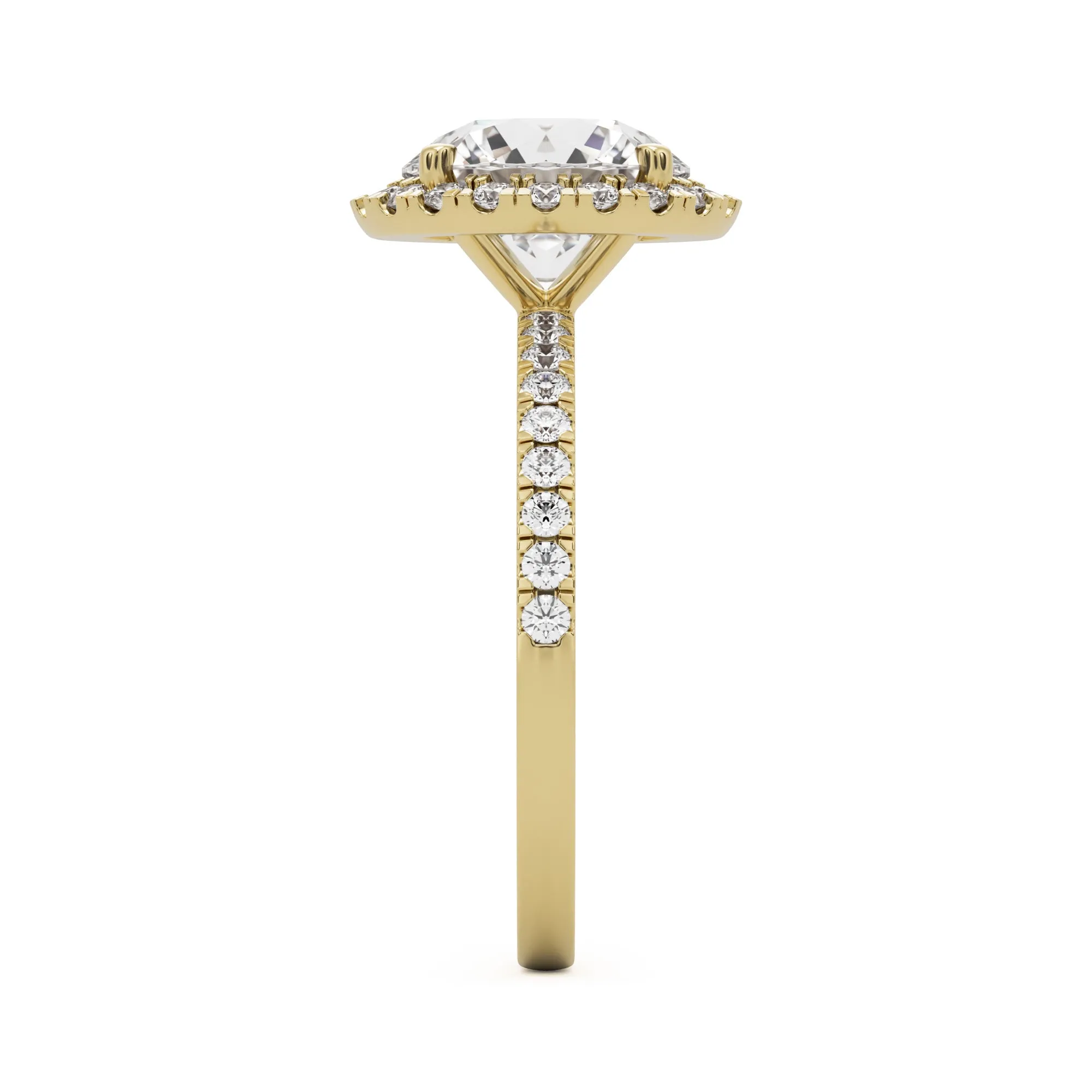 The Round Halo Pavé