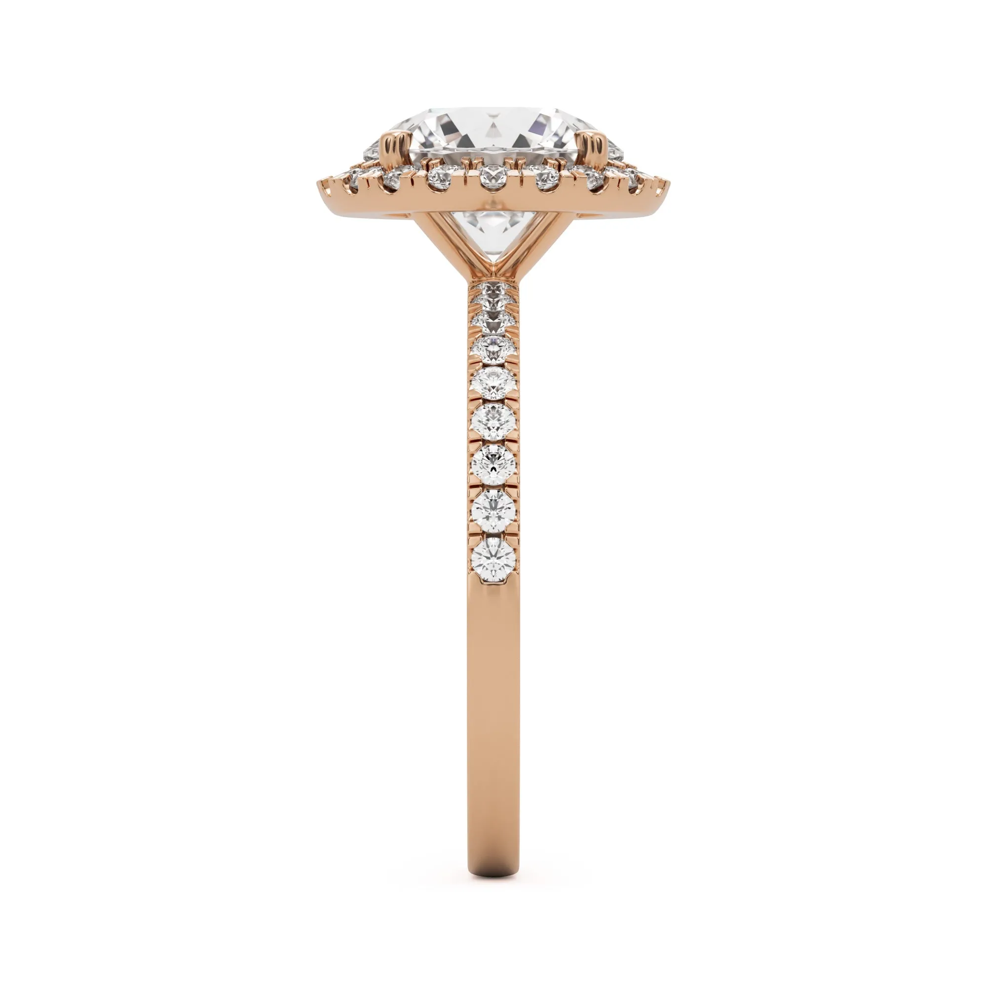 The Round Halo Pavé