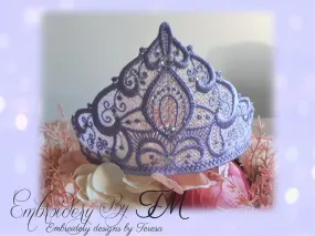 Tiara for a princess FSL / 5x7 hoop