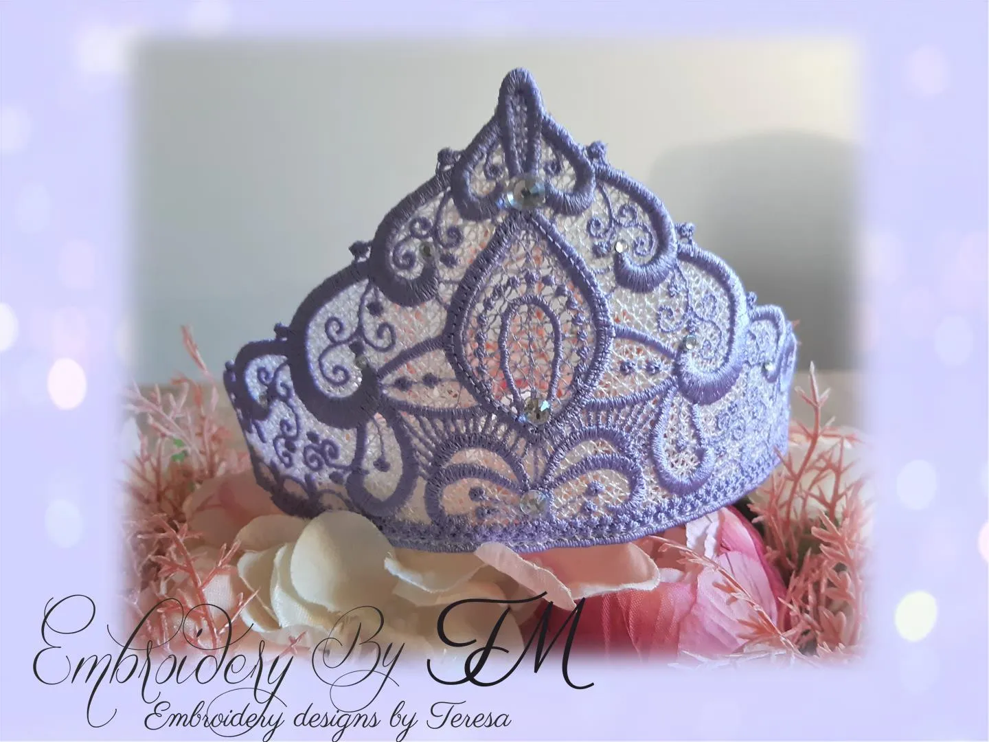 Tiara for a princess FSL / 5x7 hoop