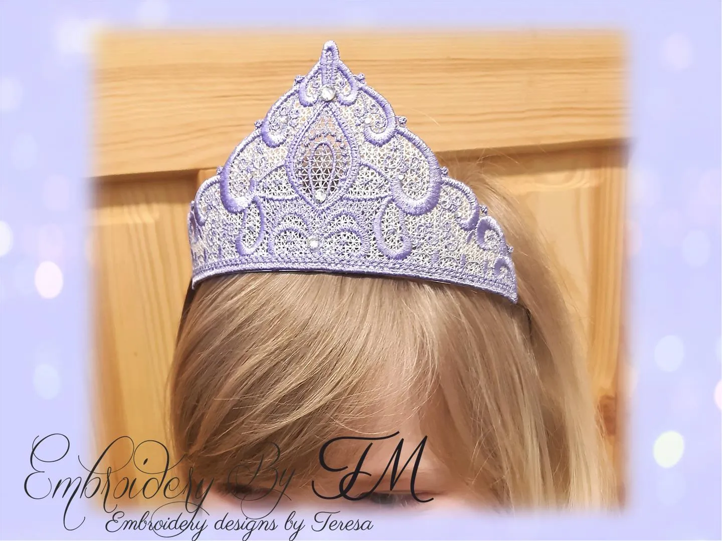 Tiara for a princess FSL / 5x7 hoop