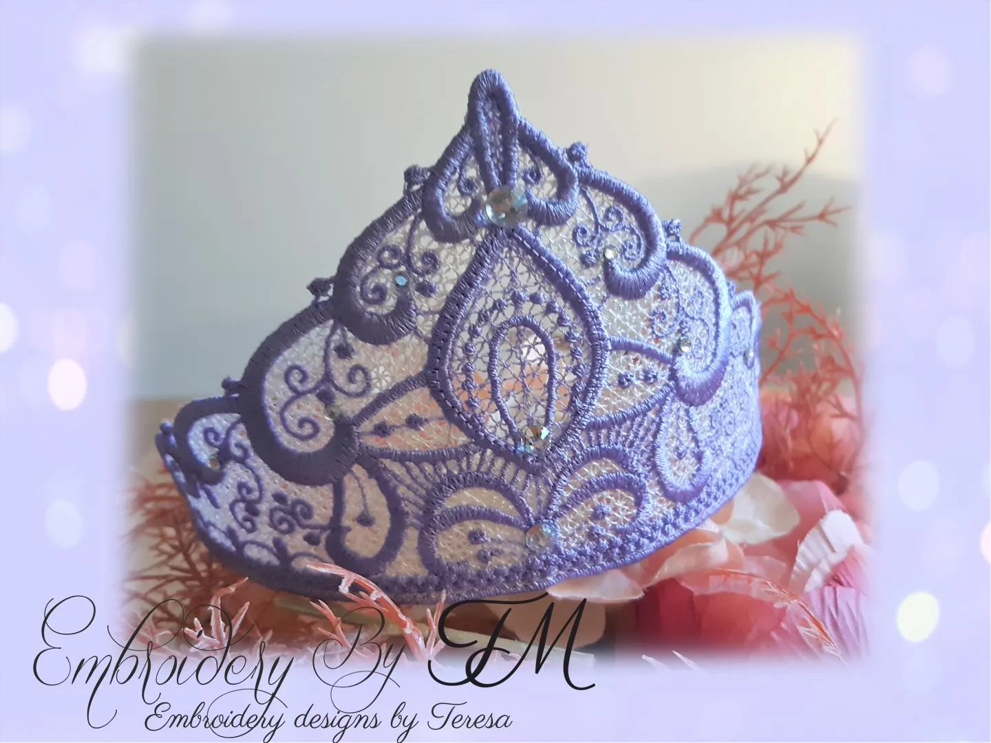 Tiara for a princess FSL / 5x7 hoop