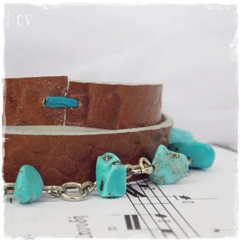Triple Wrap Leather Bracelet