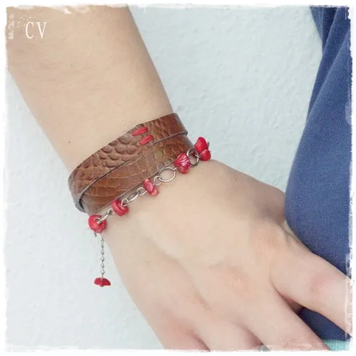 Triple Wrap Leather Bracelet