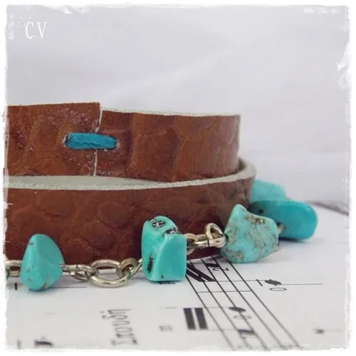 Triple Wrap Leather Bracelet