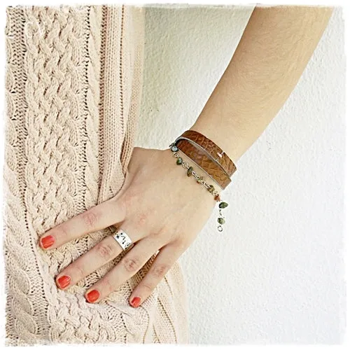 Triple Wrap Leather Bracelet