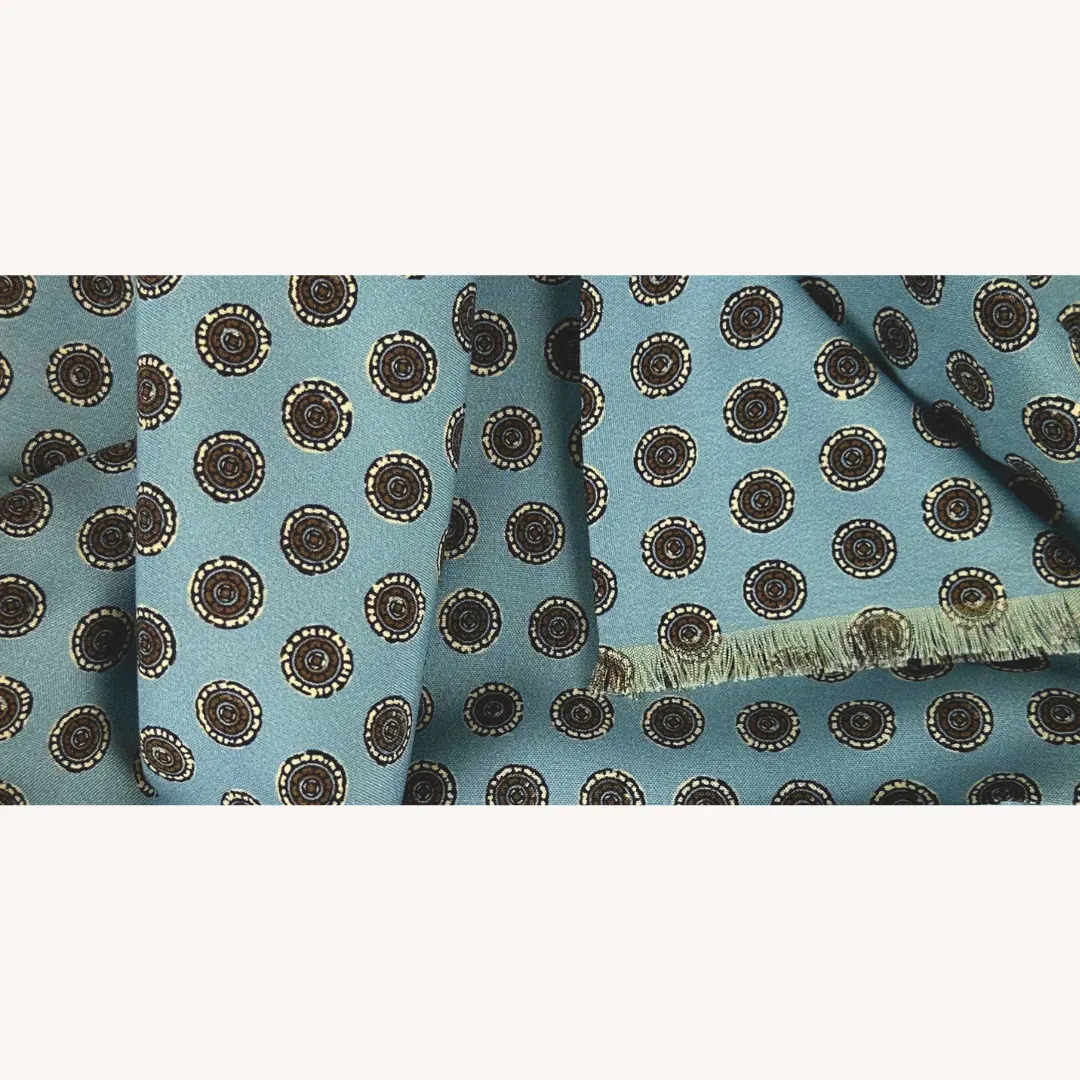 Turquoise Silk Scarf
