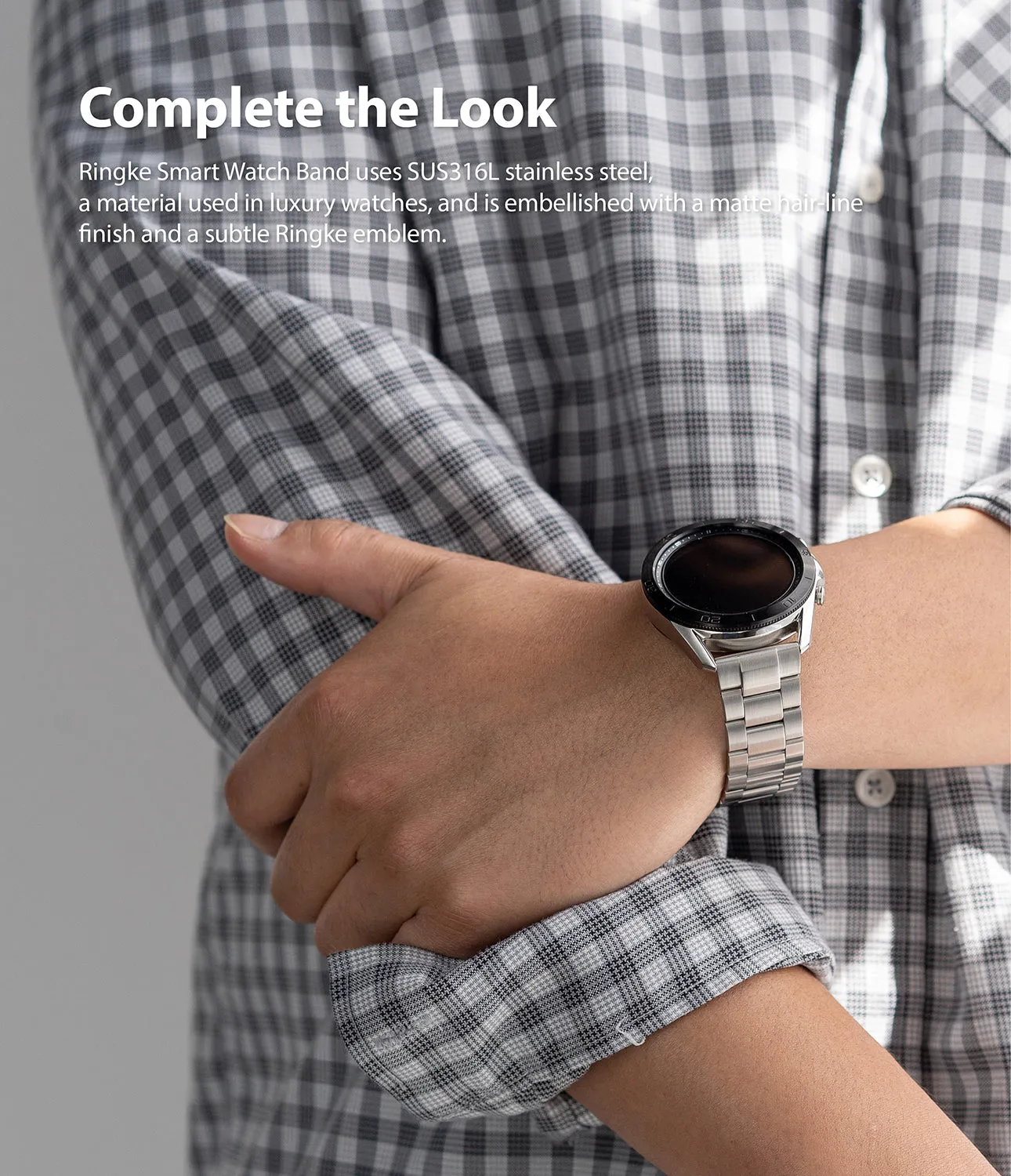 Watch Lug 22mm | Metal One Band [Black]