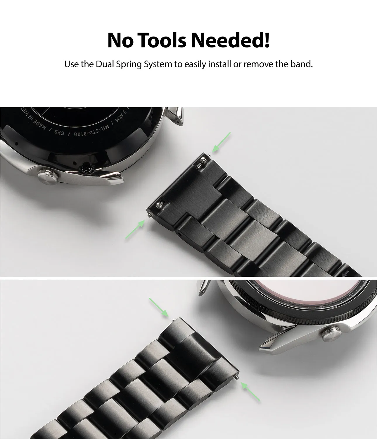 Watch Lug 22mm | Metal One Band [Black]