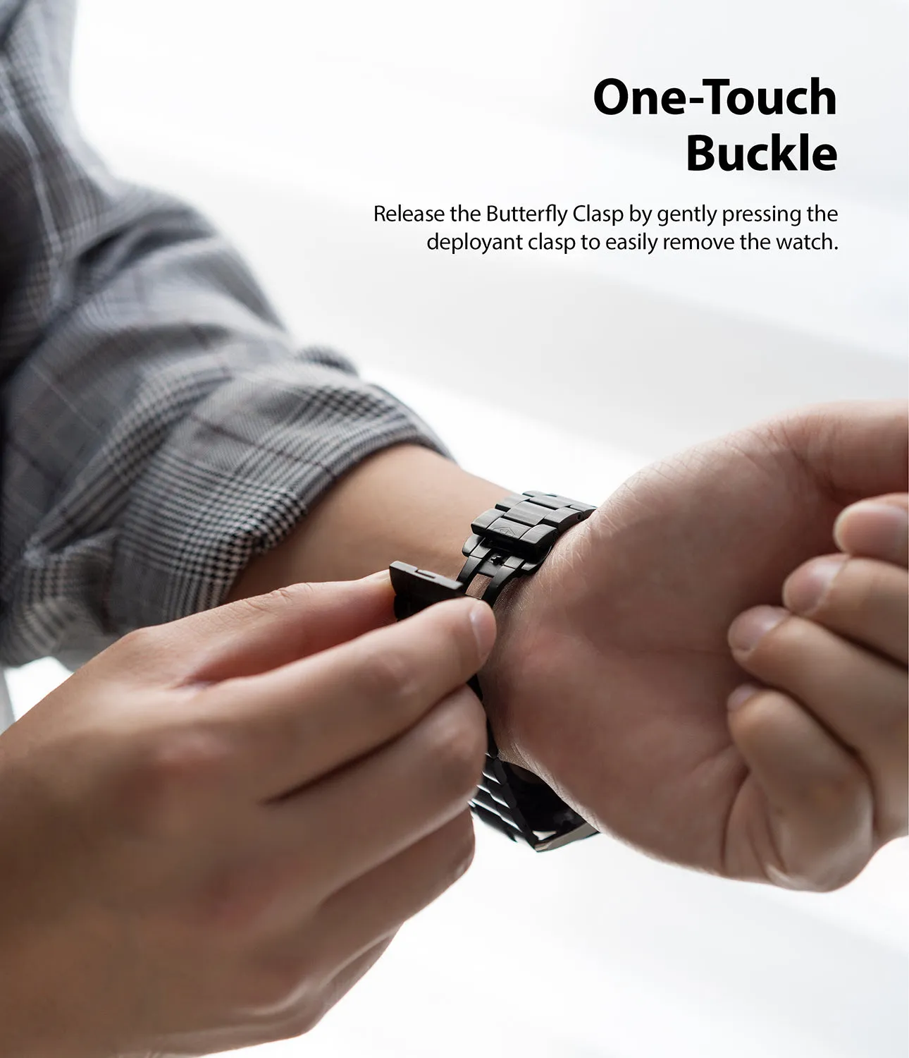 Watch Lug 22mm | Metal One Band [Black]