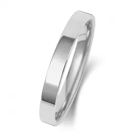 Wedding Band 9K Flat Court 2.5mm-1.4 Wedding  Ring W122WM