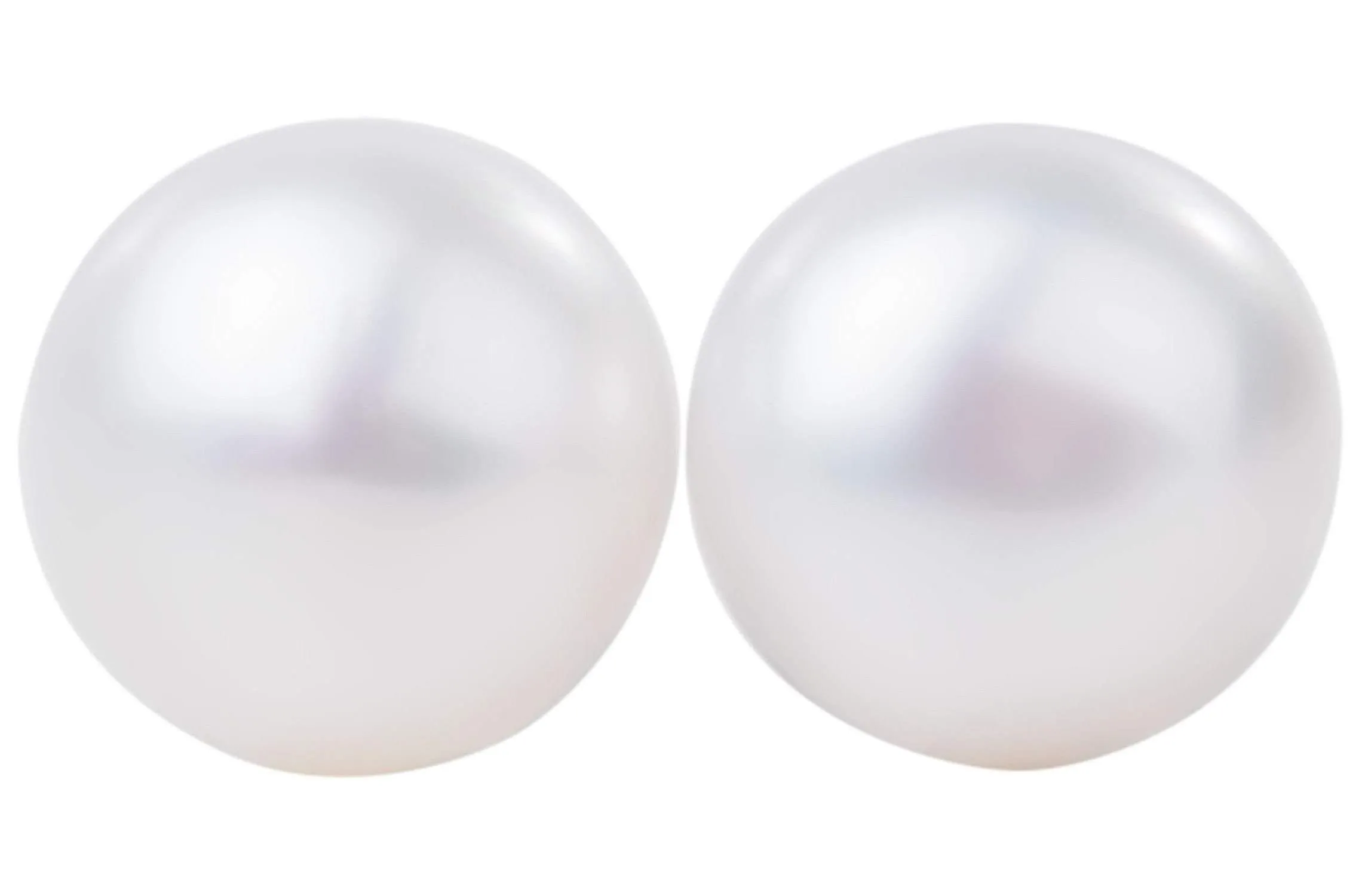 White Freshwater Pearl Stud Earrings Sterling Silver 8mm