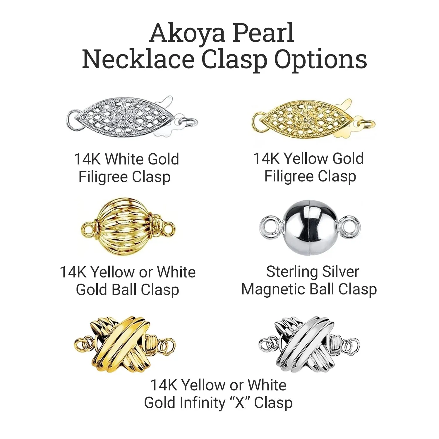 White Japanese Akoya Pearl Set, 5.5-6.0mm